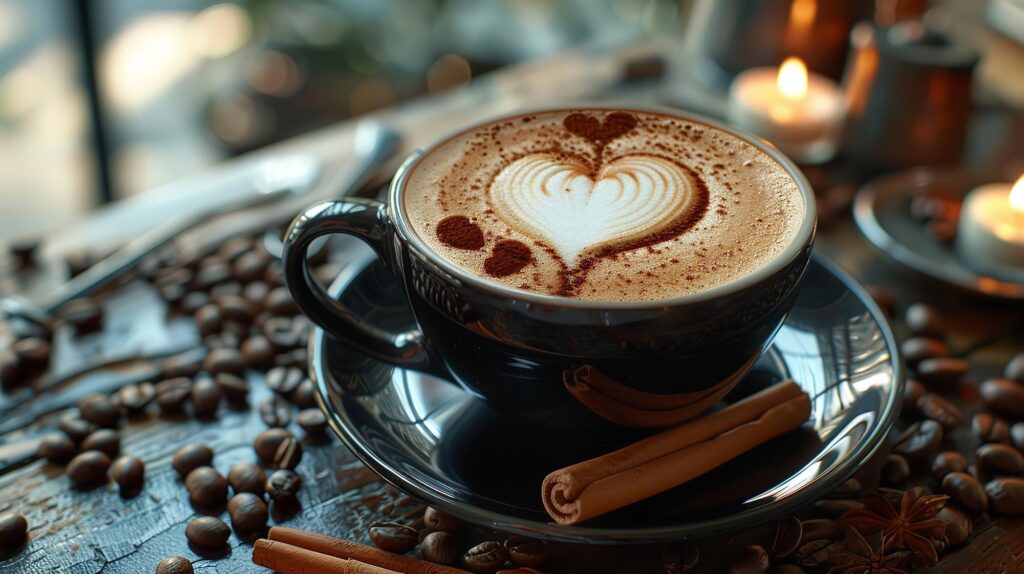 Half-caff cappuccino z mniejszą ilością kofeiny
